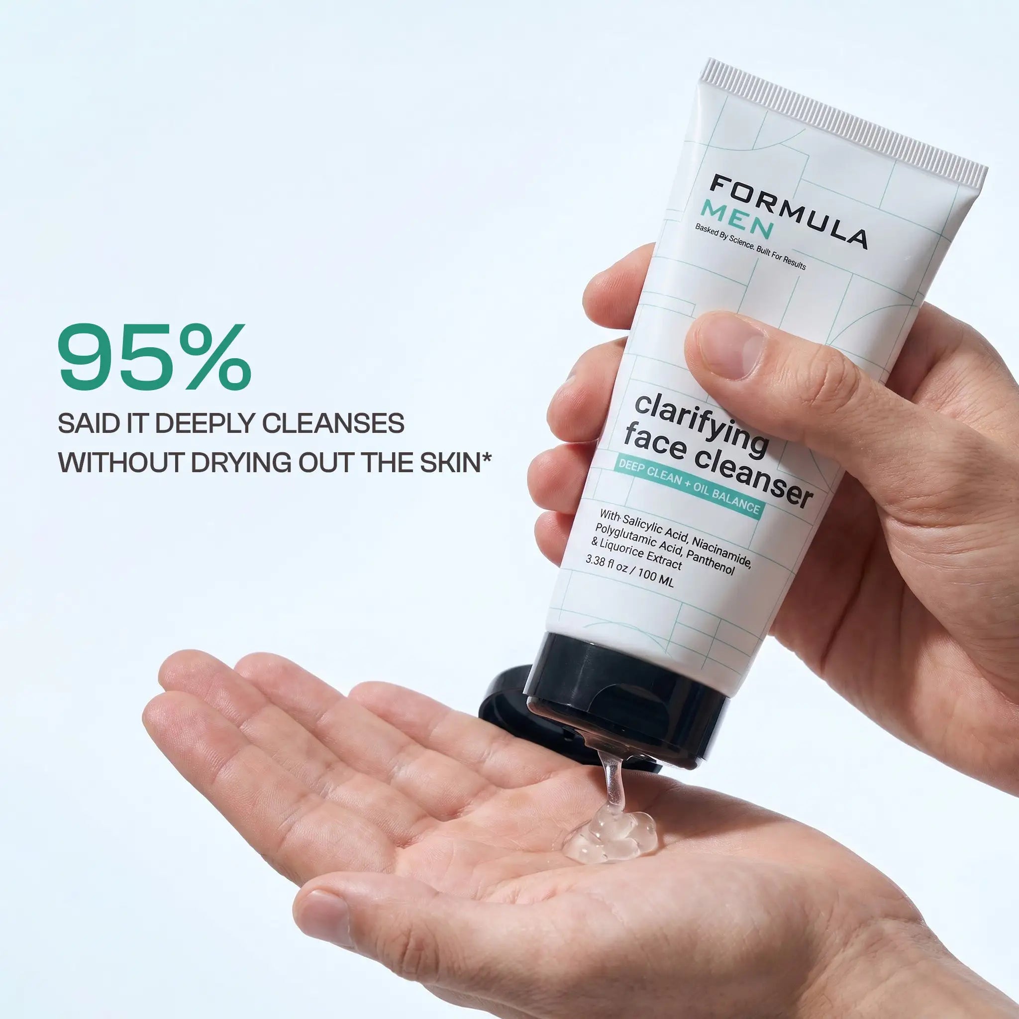 Formulamen - Clarifying Face Cleanser - For Oily & Acne-Prone Skin - For Men
